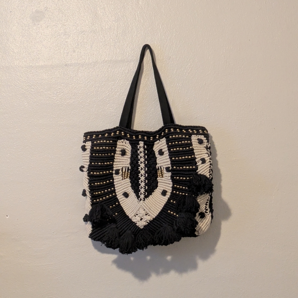 "Menorca" Woven Tote - Picture 4 of 8